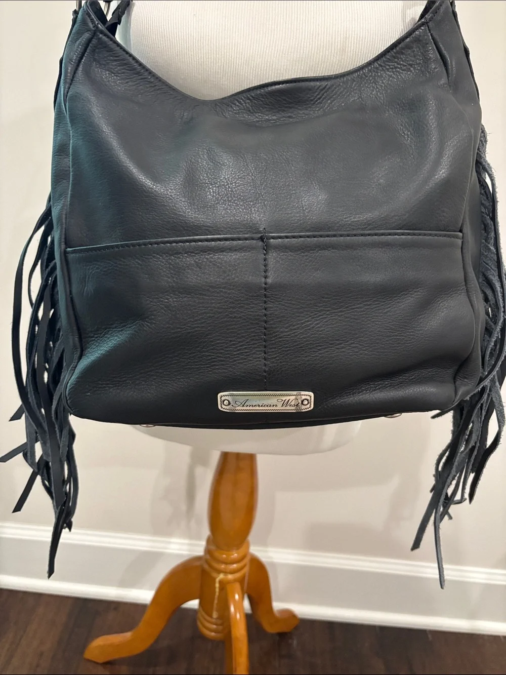 American West black leather